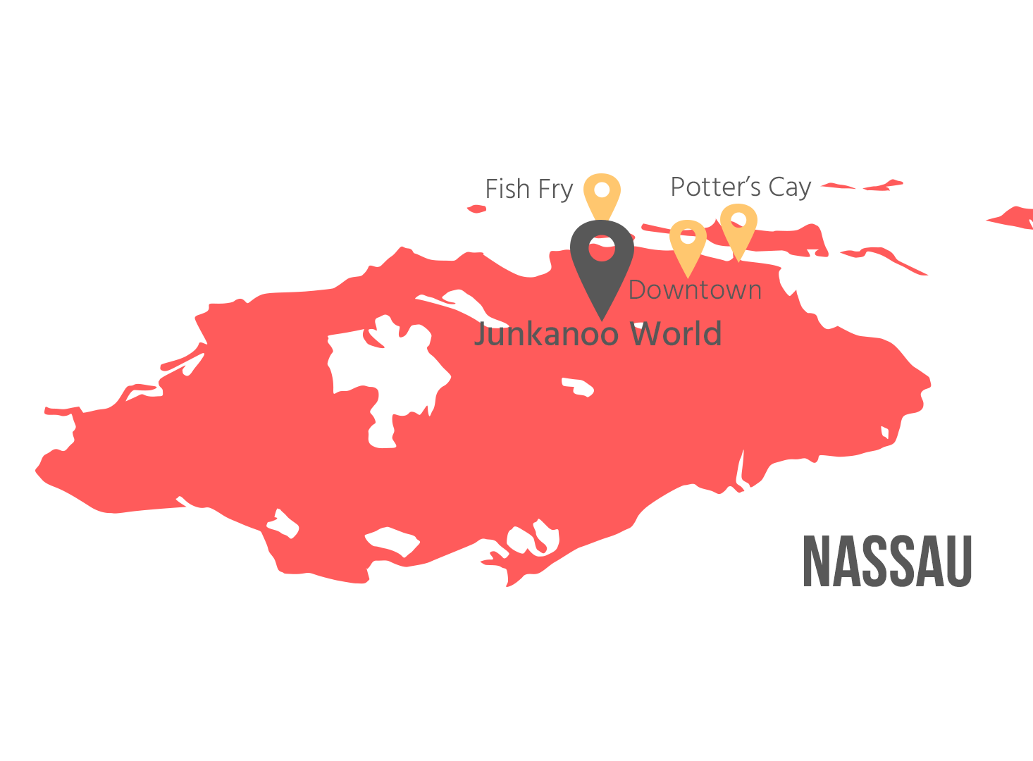Carte de Nassau - Paradise Island