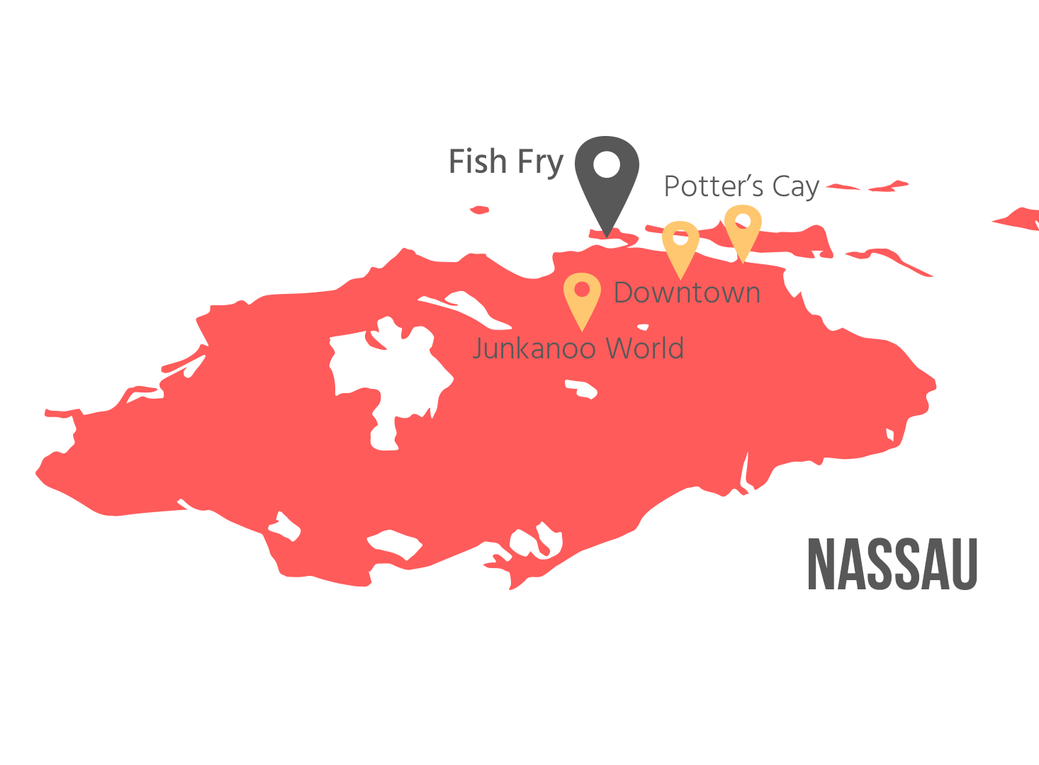 Carte de Nassau - Paradise Island